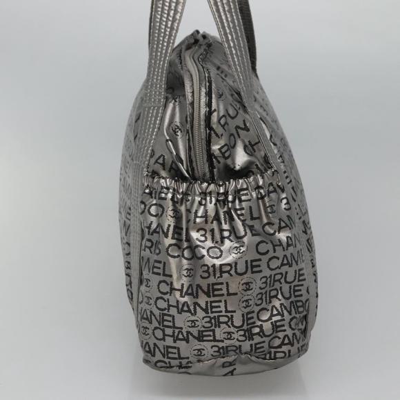 CHANEL Unlimited Tote Bag Nylon Silver CC Auth BA586 - Picture 4 of 16